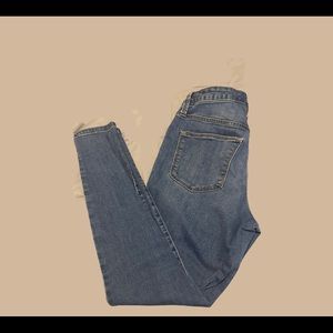 Medium Wash Midrise Skinny Jeans